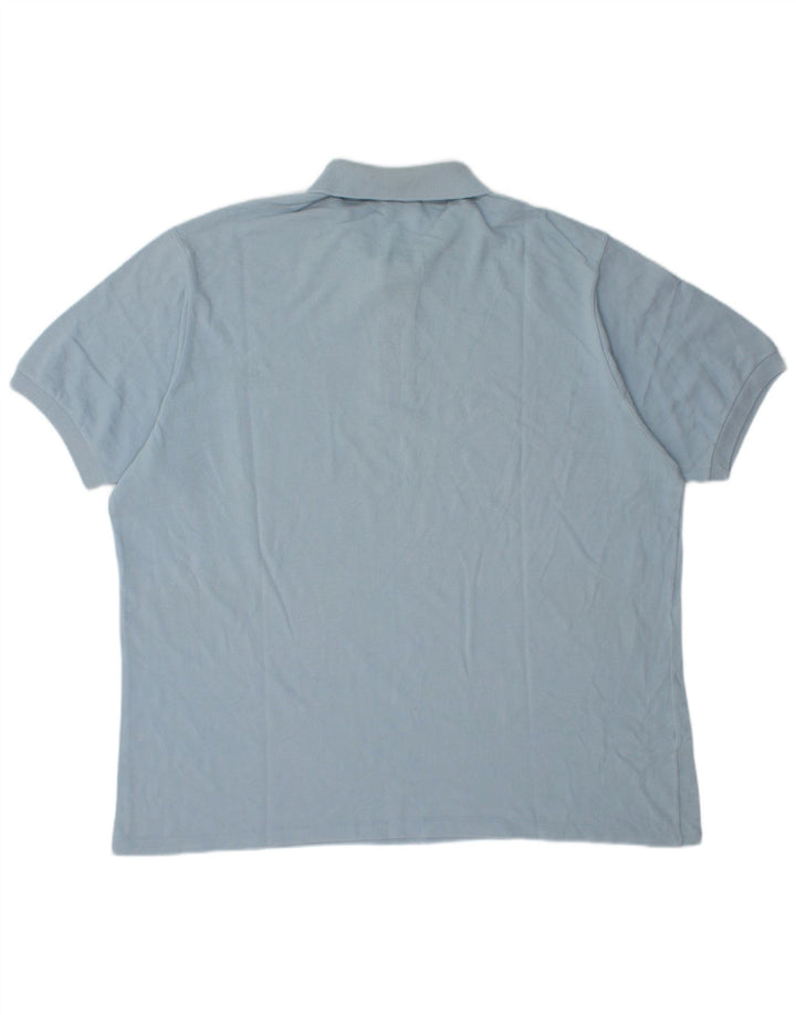 Lacoste Mens Polo Shirt Size 7 2XL Blue Cotton