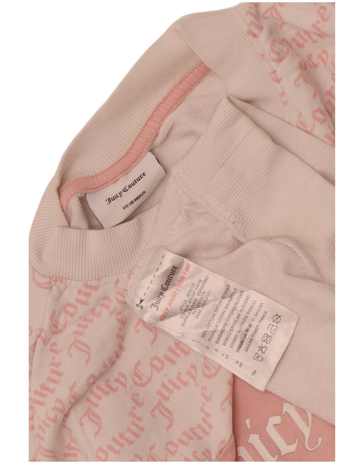 Juicy Couture Womens Sweatshirt Jumper UK 14 Medium White Colourblock