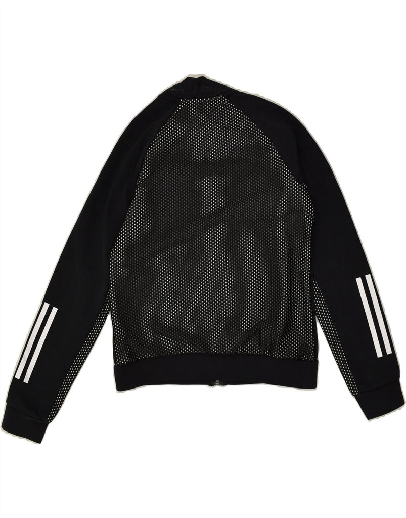 ADIDAS Boys Tracksuit Top Jacket 11-12 Years Black Colourblock Cotton | Vintage Adidas | Thrift | Second-Hand Adidas | Used Clothing | Messina Hembry 