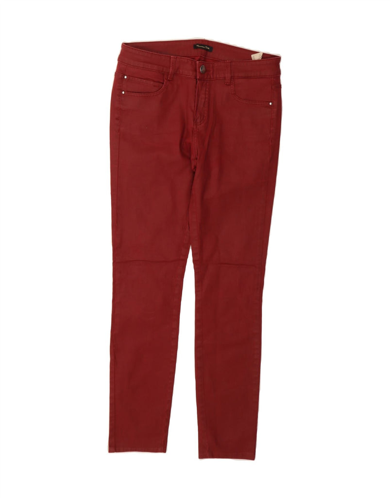MASSIMO DUTTI Womens Skinny Jeans EU 38 Small W28 L27 Red Cotton Vintage Massimo Dutti and Second-Hand Massimo Dutti from Messina Hembry 