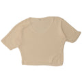 Zara Womens Short Sleeve V-Neck Jumper Sweater UK 14 Medium Off White