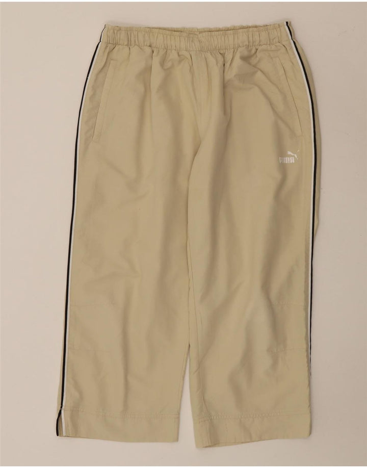 Puma Womens Capri Tracksuit Trousers UK 14 Large  Beige