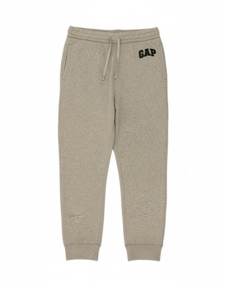 GAP Mens Graphic Tracksuit Trousers Joggers Medium  Grey Cotton Vintage Gap and Second-Hand Gap from Messina Hembry 