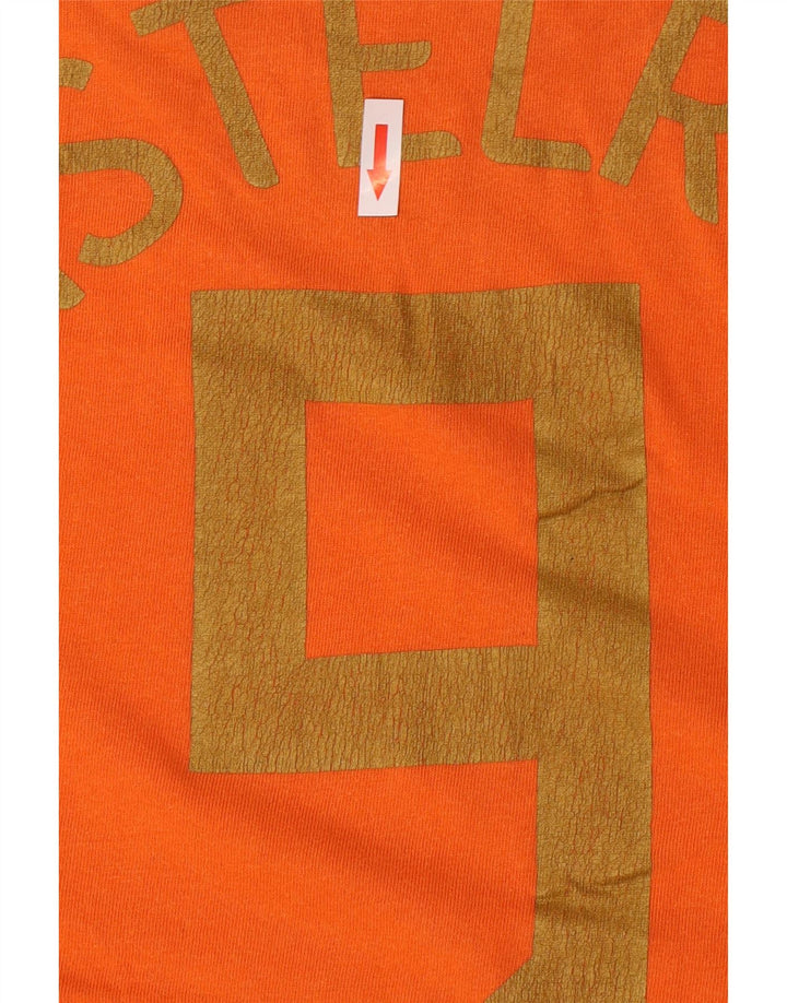 Nike Mens Graphic T-Shirt Top UK 39/41 Medium Orange