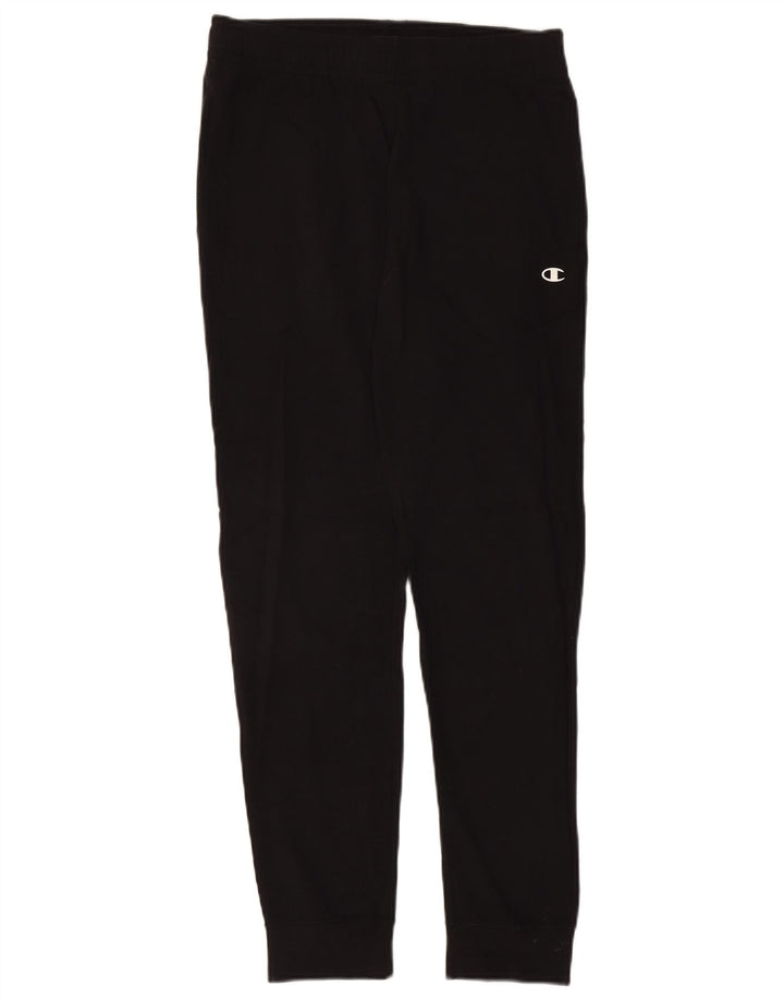 Champion Mens Tracksuit Trousers Joggers Small  Black Cotton