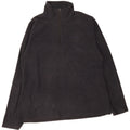 Warehouse Womens Zip Neck Fleece Jumper UK 16 Large Black Polyester
