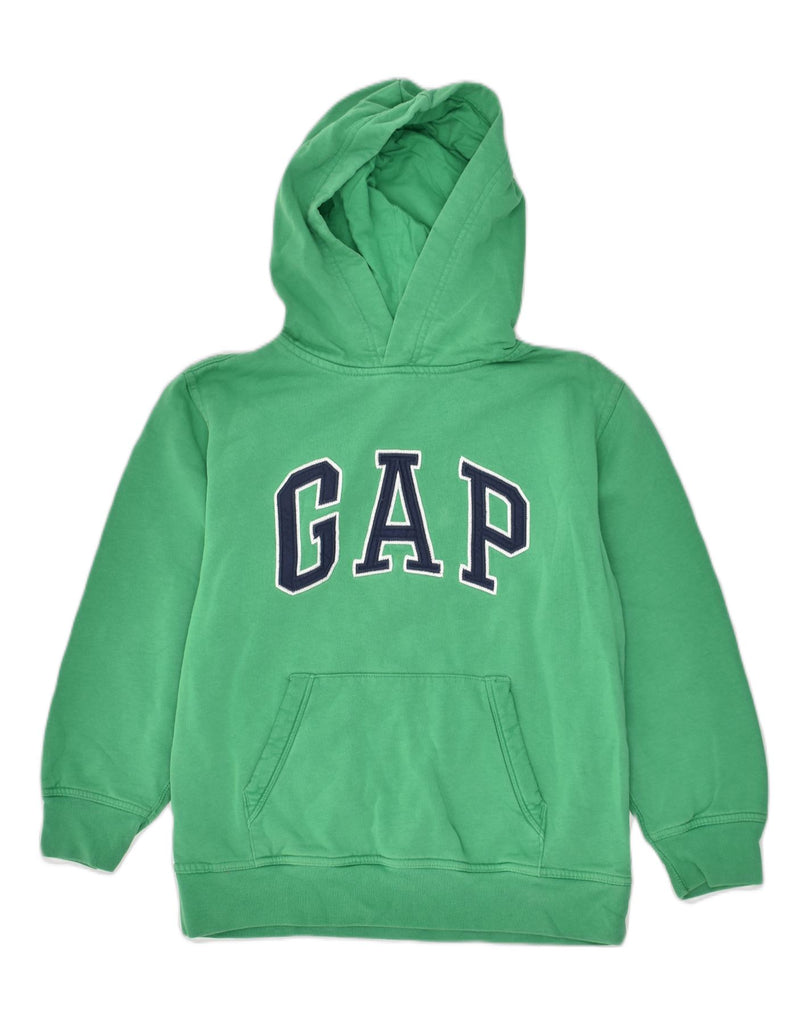 GAP Boys Graphic Hoodie Jumper 10-11 Years Large Green Cotton | Vintage Gap | Thrift | Second-Hand Gap | Used Clothing | Messina Hembry 