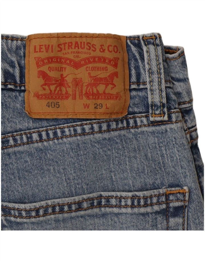 Levi's Mens 405 Denim Shorts W29 Small  Blue Cotton