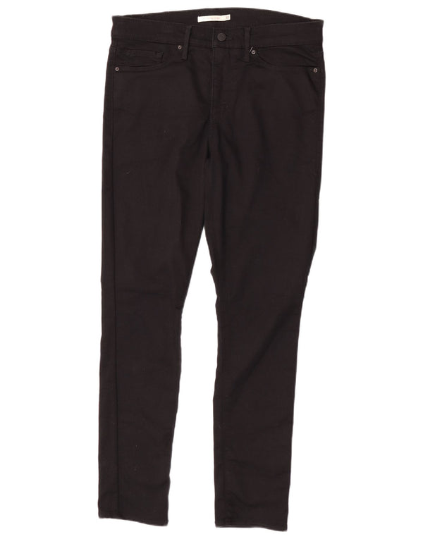 Levi's Womens 311 Skinny Casual Trousers W32 L30 Black Cotton