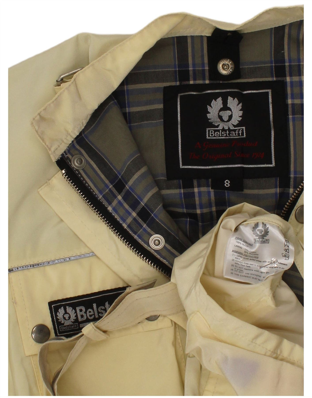 Belstaff Boys Utility Jacket 7-8 Years Yellow Nylon