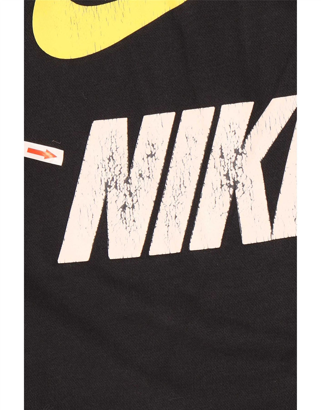 Nike Mens Graphic Hoodie Jumper Small Black Cotton