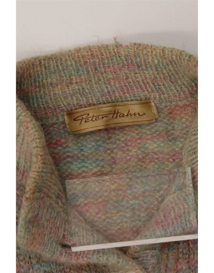 Peter Hahn Womens Cardigan Sweater UK 10 Small Multicoloured Classic