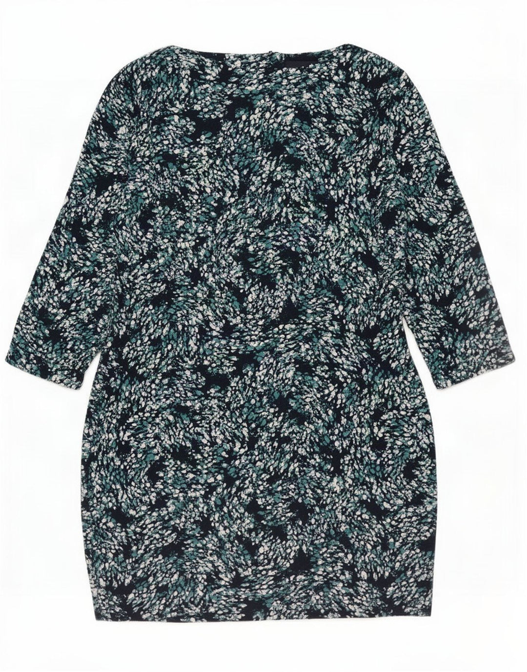Marks & Spencer Womens Basic Dress UK 12 Medium Navy Blue Spotted