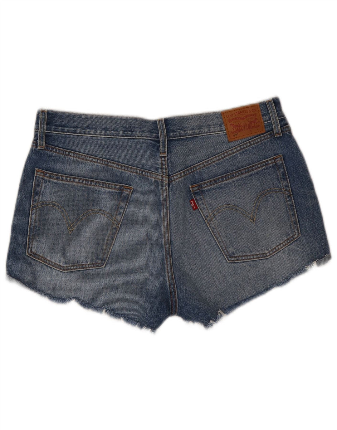 LEVI'S Womens 501 Denim Shorts W30 Medium Blue Cotton