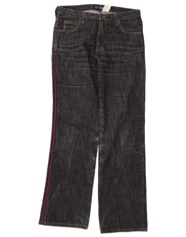 Armani Womens Straight Jeans W29 L31 Navy Blue Cotton