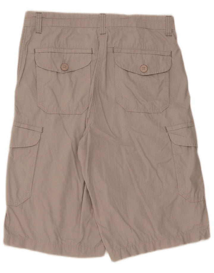 MARKS & SPENCER Mens Cargo Shorts W32 Medium Grey Cotton