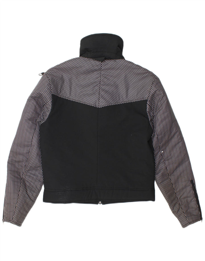 Vintage Mens Padded Jacket UK 36 Small Black Colourblock Polyamide