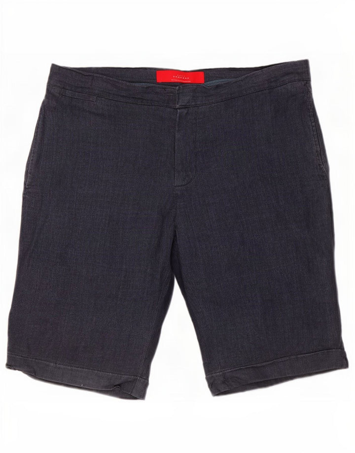 Zara Mens Chino Shorts Large W34 Navy Blue