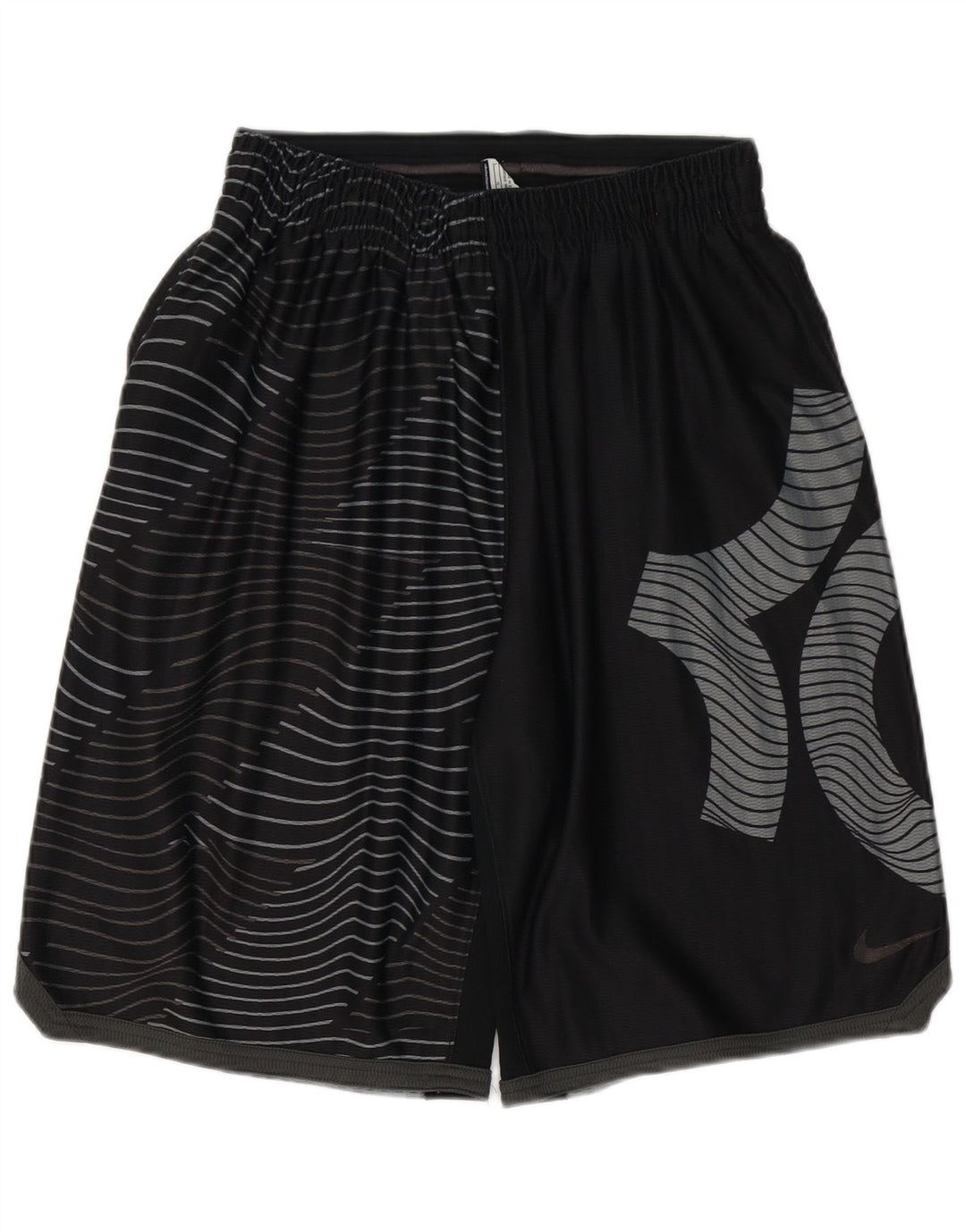NIKE Mens Dri Fit Sport Shorts Large  Black Geometric Polyester