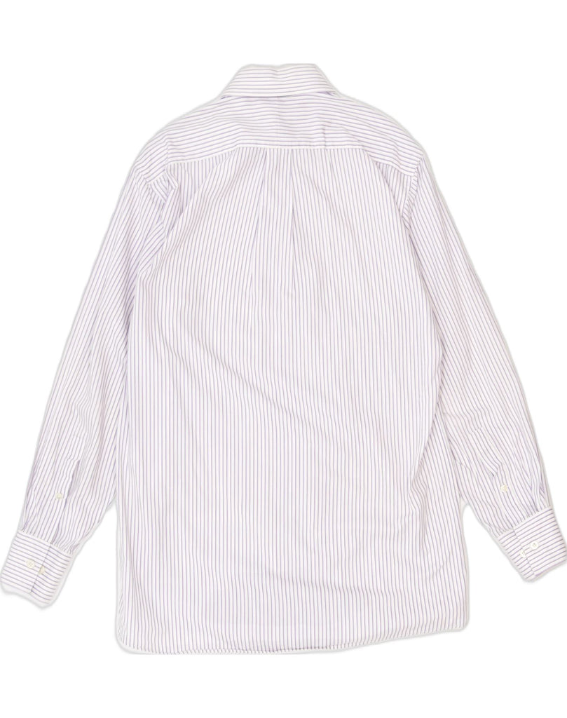 MICHAEL KORS Mens Shirt Size 15  Medium White Pinstripe Cotton | Vintage Michael Kors | Thrift | Second-Hand Michael Kors | Used Clothing | Messina Hembry 