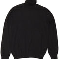 French Connection Womens Roll Neck Jumper Sweater UK 14 Medium Black Cotton