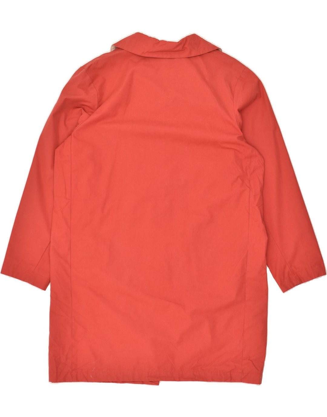 EDDIE BAUER Womens Overcoat UK 14 Medium Red Polyester | Vintage Eddie Bauer | Thrift | Second-Hand Eddie Bauer | Used Clothing | Messina Hembry 