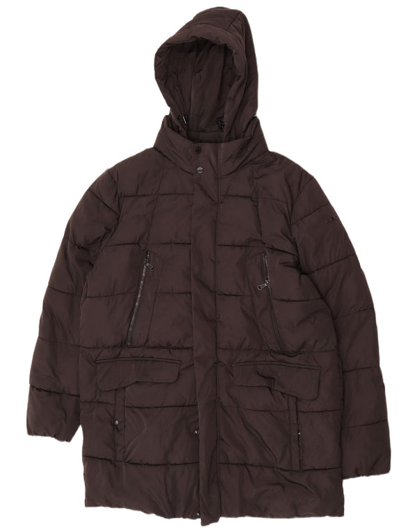 Geox Mens Respira Hooded Padded Jacket UK 48 4XL Black