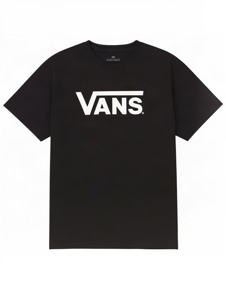 Vans Mens Graphic T-Shirt Top Medium Black Cotton