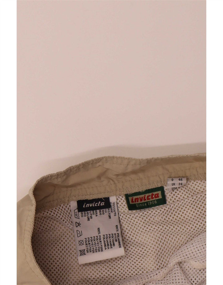 Invicta Mens Swimming Shorts UK 36 Small Beige Colourblock Polyamide