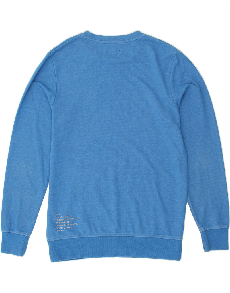 JACK & JONES Mens Sweatshirt Jumper Medium Blue Polyester | Vintage Jack & Jones | Thrift | Second-Hand Jack & Jones | Used Clothing | Messina Hembry 