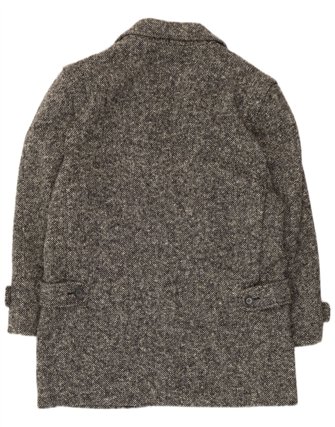 Vintage Womens Overcoat UK 14 Medium Grey