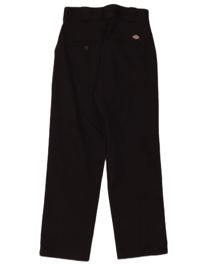 Dickies Womens Straight Chino Trousers W26 L26 Black Polyester