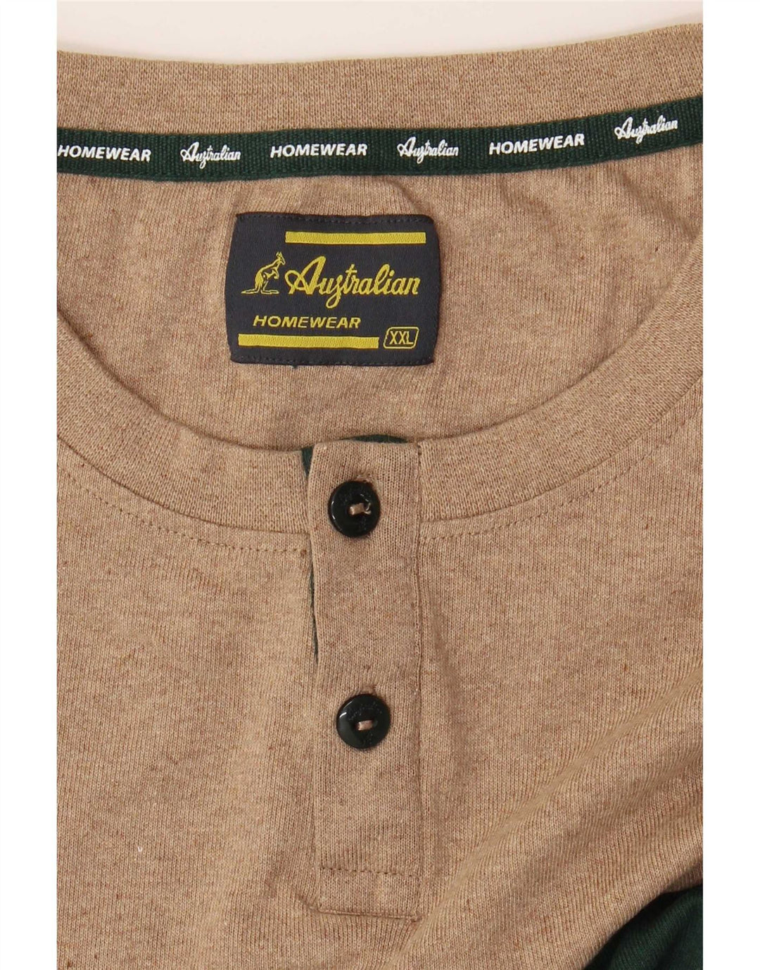 AUSTRALIAN L'ALPINA Mens Graphic T-Shirt Top 2XL Beige Colourblock ...