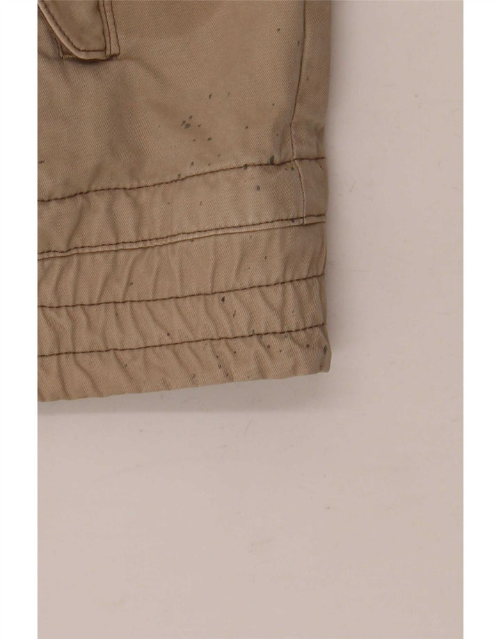 G-Star Mens Bomber Jacket UK 40 Large Beige Cotton