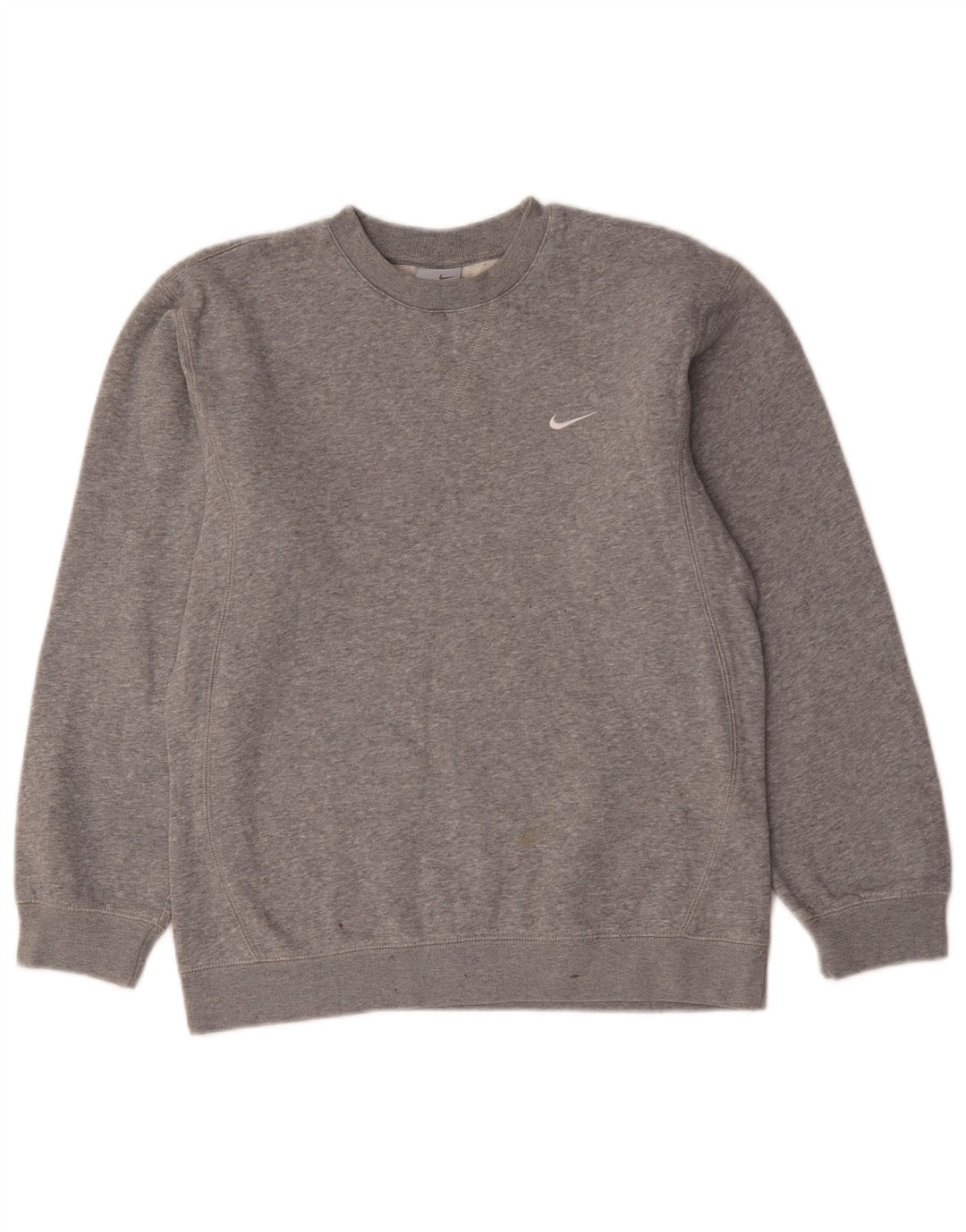 Nike Boys Sweatshirt Jumper 12-13 Years Large Grey Flecked Cotton