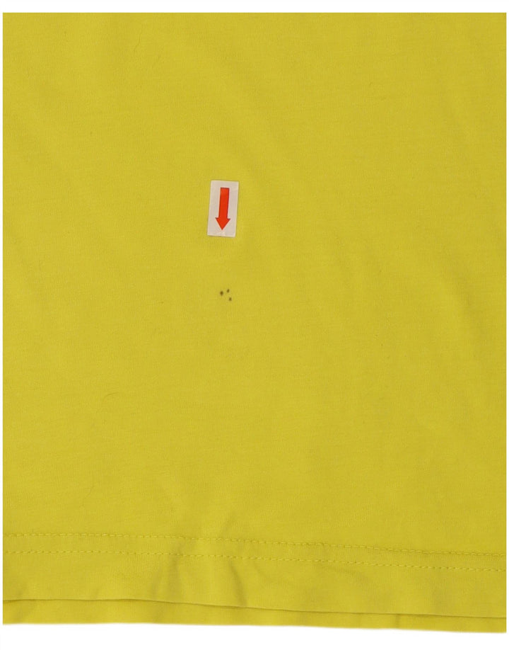 PUMA Mens Graphic T-Shirt Top XL Yellow