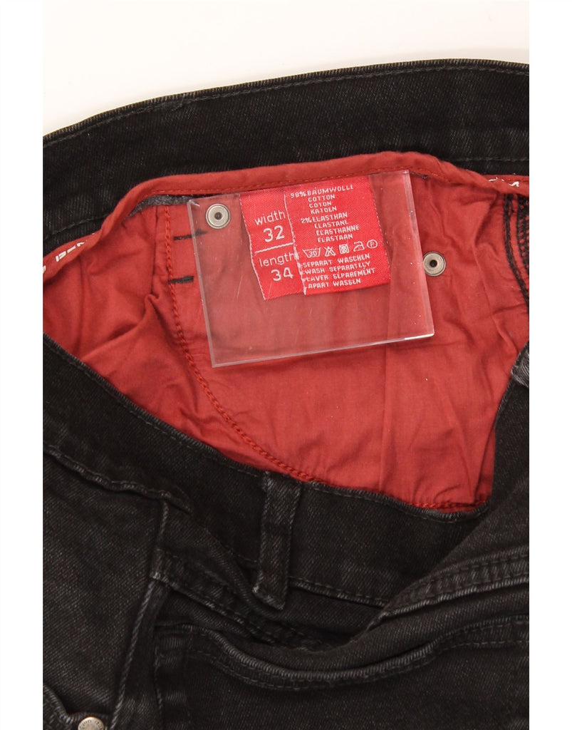 MANGOON Mens Straight Jeans W32 L34 Black Cotton Vintage Mangoon and Second-Hand Mangoon from Messina Hembry 