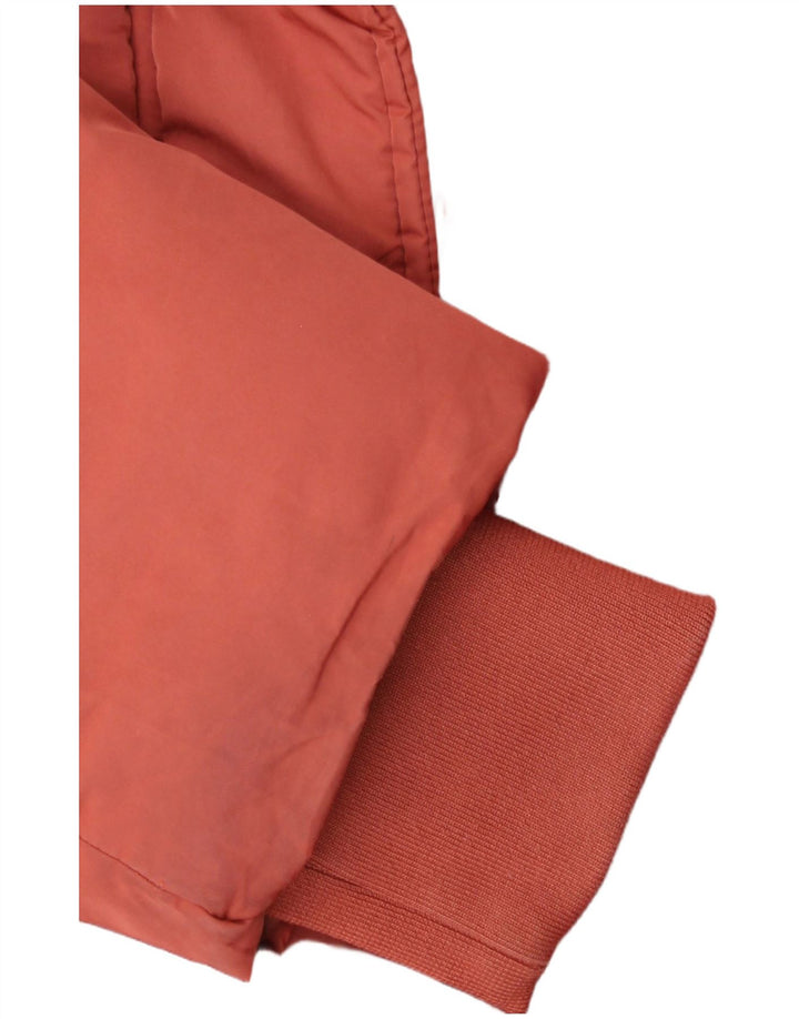 Topshop Womens Oversized Padded Jacket UK 10 Small Orange Polyester