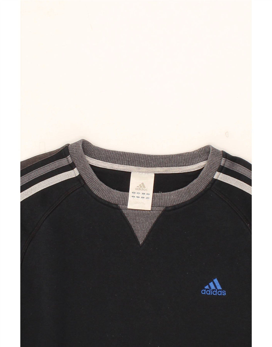ADIDAS Mens Sweatshirt Jumper Small Black Cotton Vintage Adidas and Second-Hand Adidas from Messina Hembry 