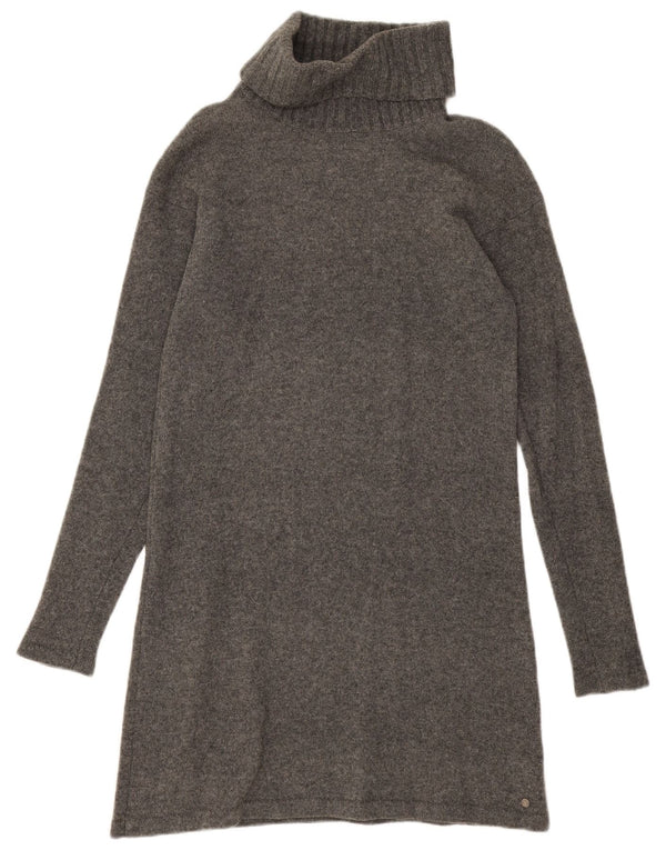 Marc O'Polo Womens Long Sleeve Jumper Dress EU 38 Medium Grey Virgin Wool