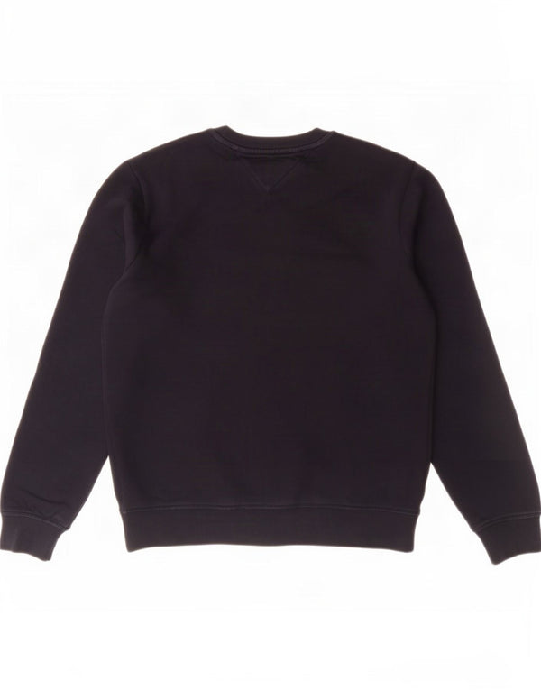 Tommy Hilfiger Mens Graphic Sweatshirt Jumper Small Navy Blue Colourblock