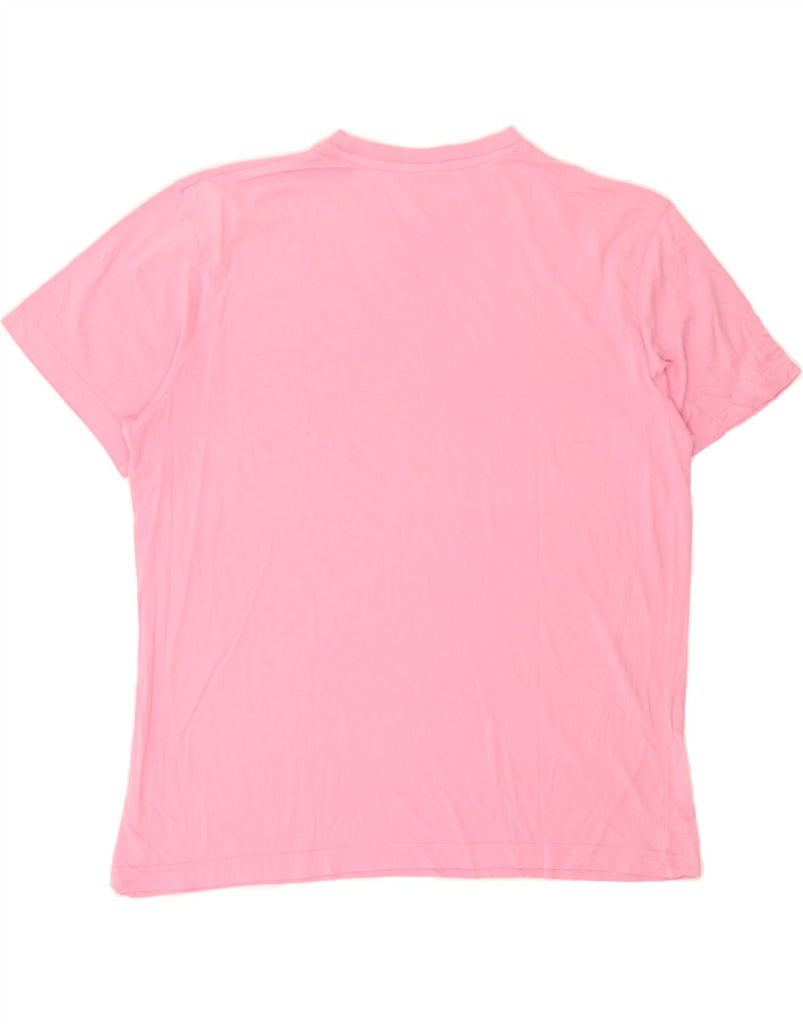 DIADORA Mens Graphic T-Shirt Top XL Pink Cotton Vintage Diadora and Second-Hand Diadora from Messina Hembry 