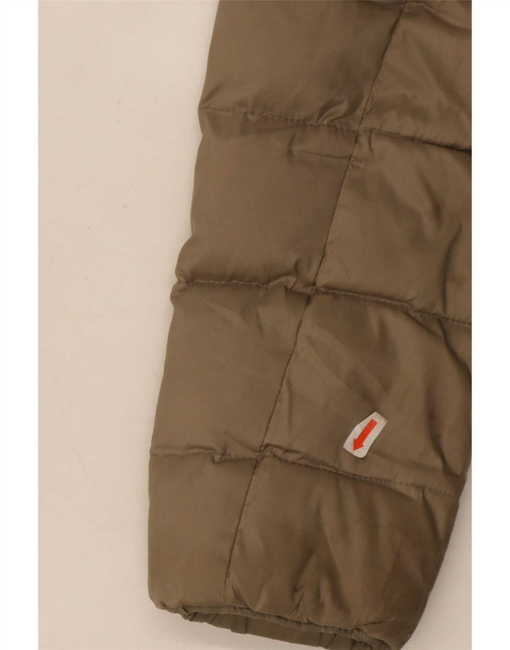 Champion Girls Hooded Padded Coat 11-12 Years Khaki Polyester