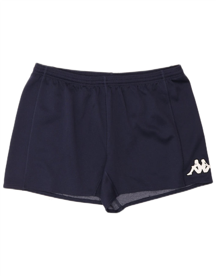 Kappa Mens Sport Shorts Large  Navy Blue Polyester