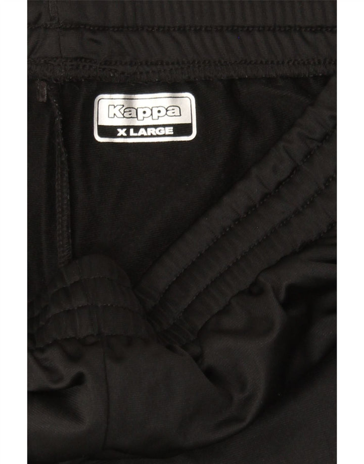 KAPPA Womens Tracksuit Trousers Joggers UK 18 XL  Black Polyester Vintage Kappa and Second-Hand Kappa from Messina Hembry 