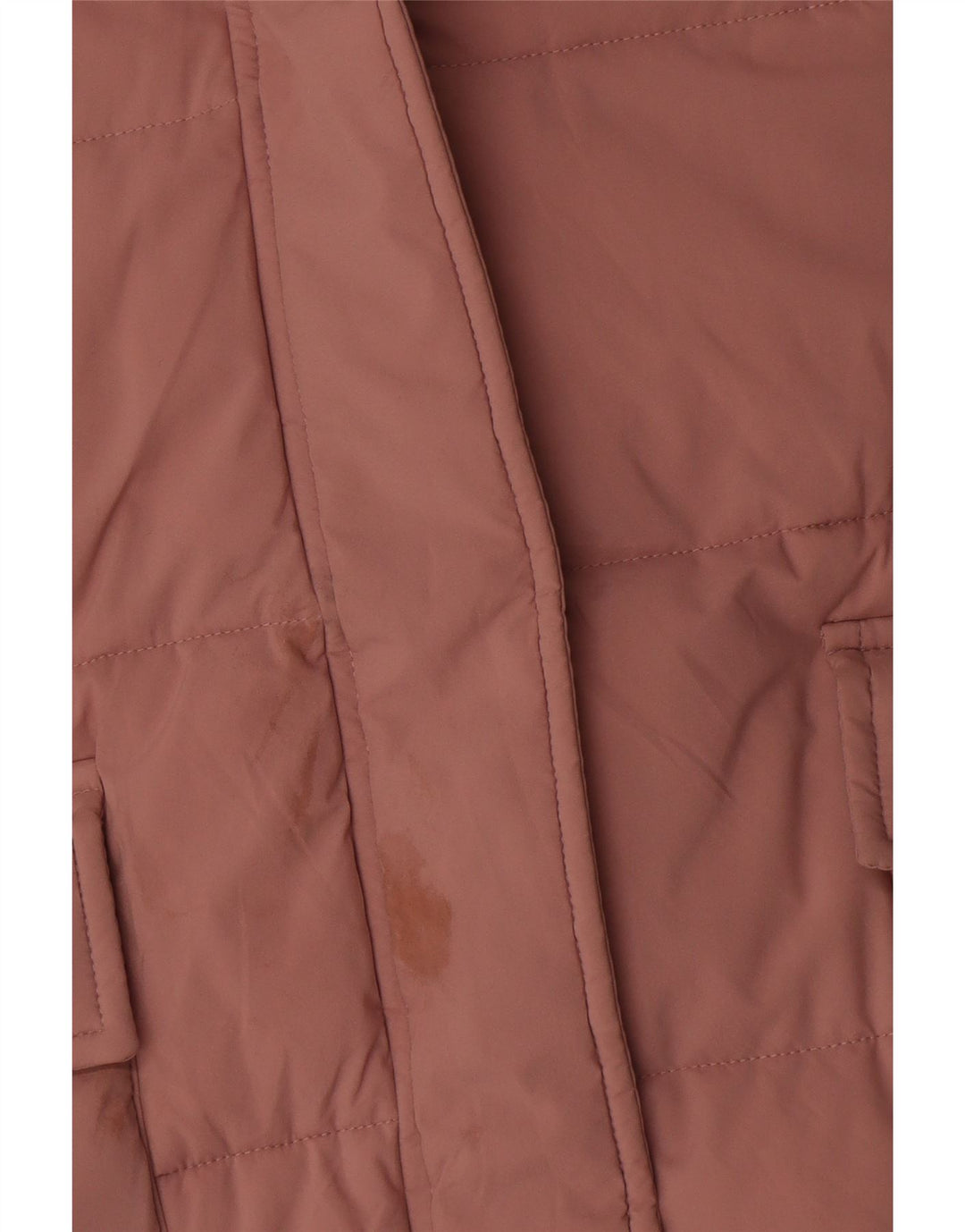 Marks & Spencer Womens Hooded Padded Coat UK 24 4XL Pink Polyester
