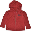 JACK WILLS Womens 3/4 Sleeve Zip Hoodie Sweater UK 14 Medium Red Cotton | Vintage | Thrift | Second-Hand | Used Clothing | Messina Hembry 