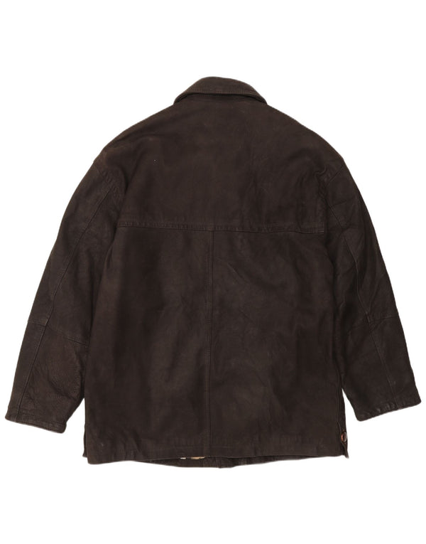 Douglas Mens Leather Jacket UK 42 XL Brown