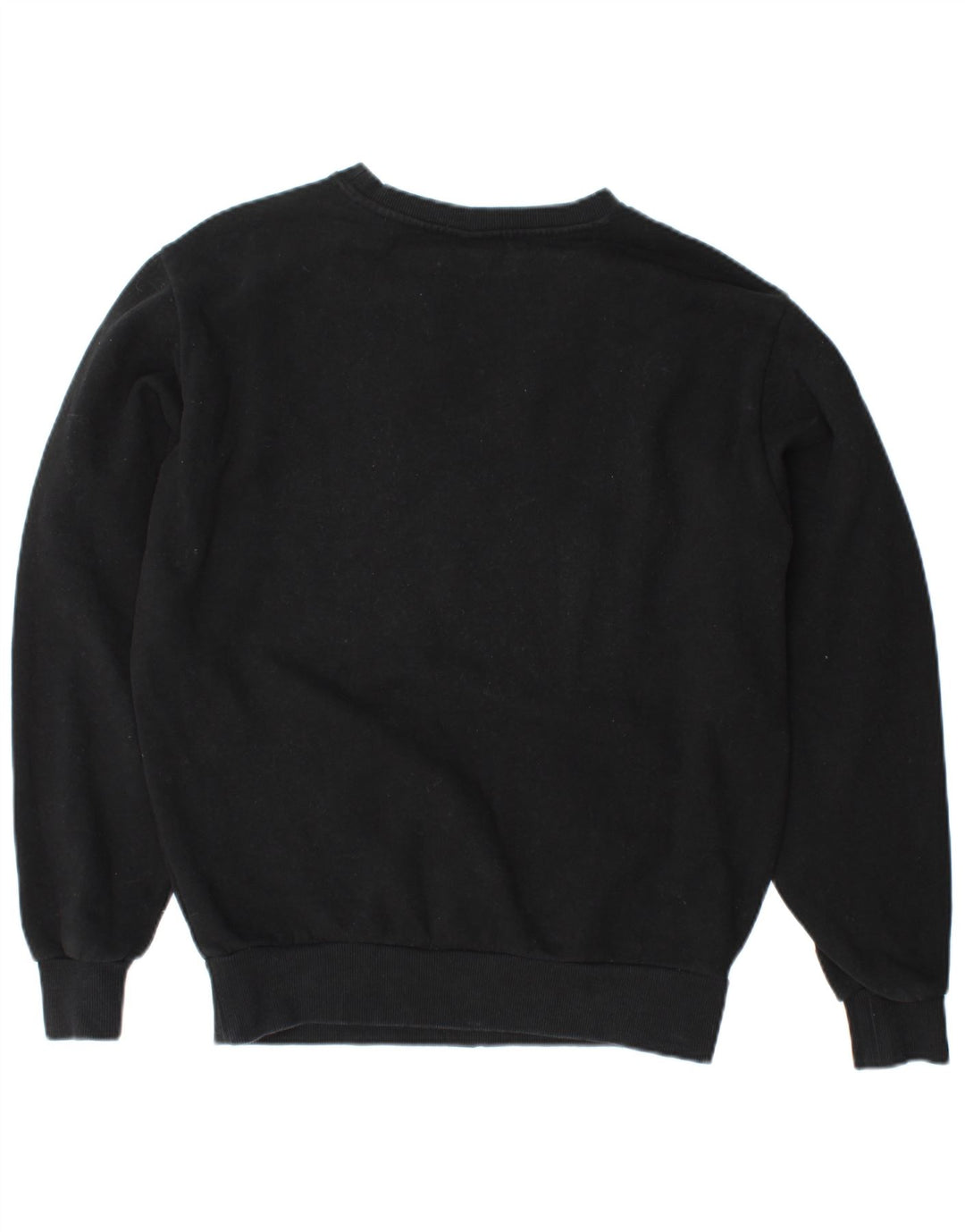 ELLESSE Womens Oversized Graphic Sweatshirt Jumper UK 10 Small Black