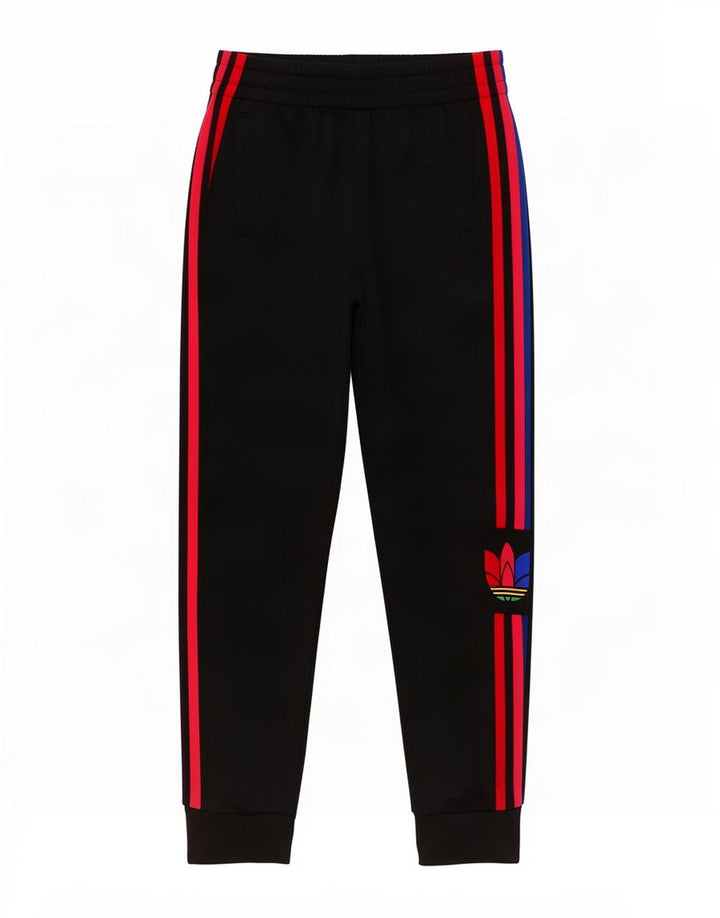 Adidas Boys Graphic Tracksuit Trousers Joggers 10-11 Years Black Polyester
